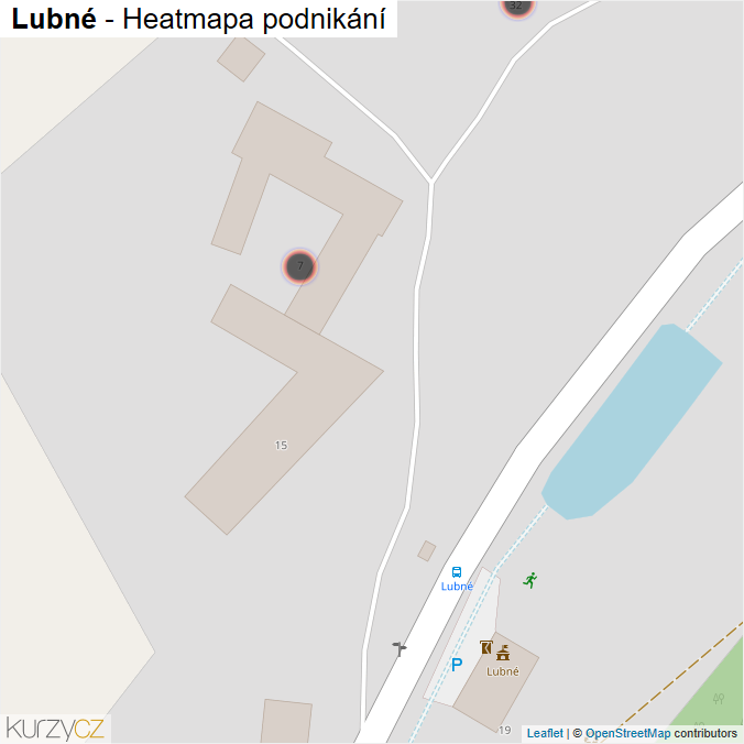 Mapa Lubné - Firmy v obci.