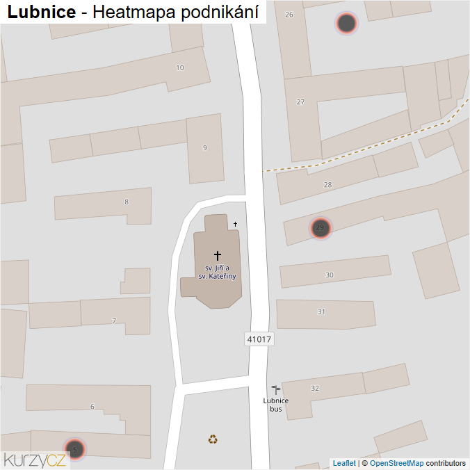 Mapa Lubnice - Firmy v obci.