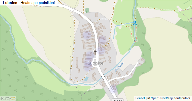 Lubnice - mapa podnikání