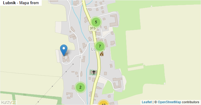 Lubník - mapa firem
