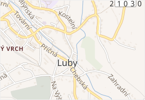 Chebská v obci Luby - mapa ulice