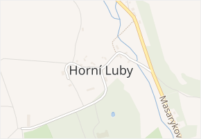 Horní Luby v obci Luby - mapa části obce