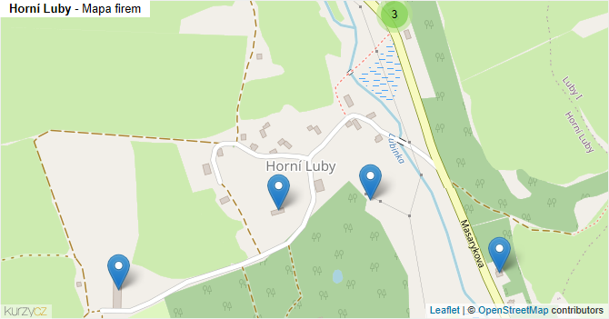 Horní Luby - mapa firem