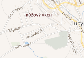 Průběžná v obci Luby - mapa ulice