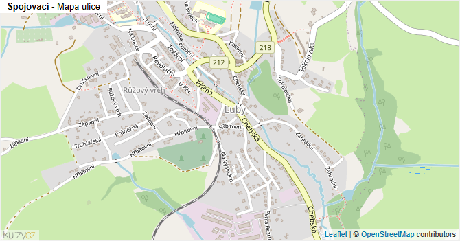 Spojovací - mapa ulice
