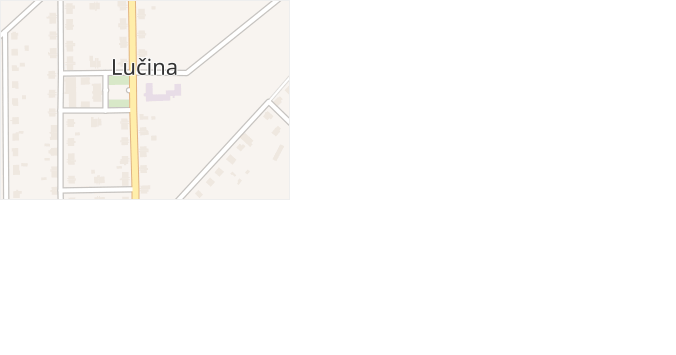 Lučina v obci Lučina - mapa části obce