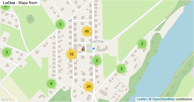Lučina - mapa firem