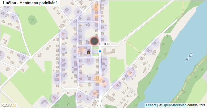 Lučina - mapa podnikání
