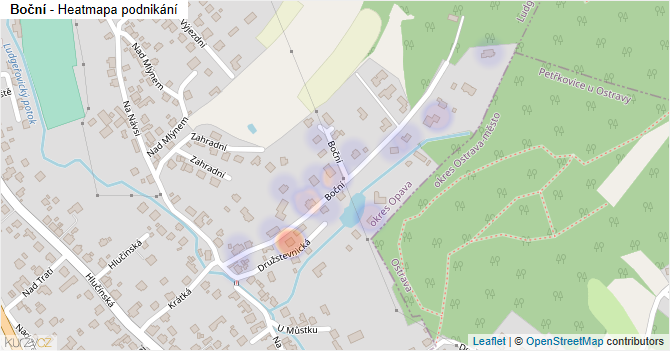Boční - mapa podnikání