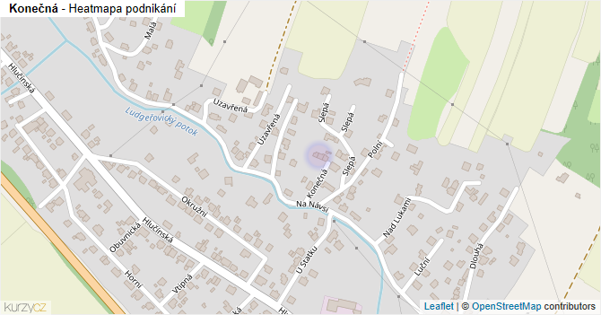 Konečná - mapa podnikání
