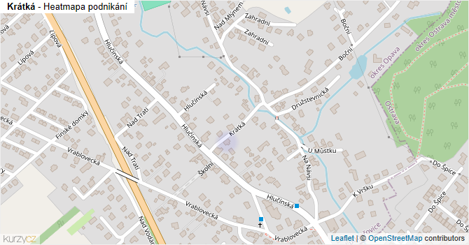 Krátká - mapa podnikání