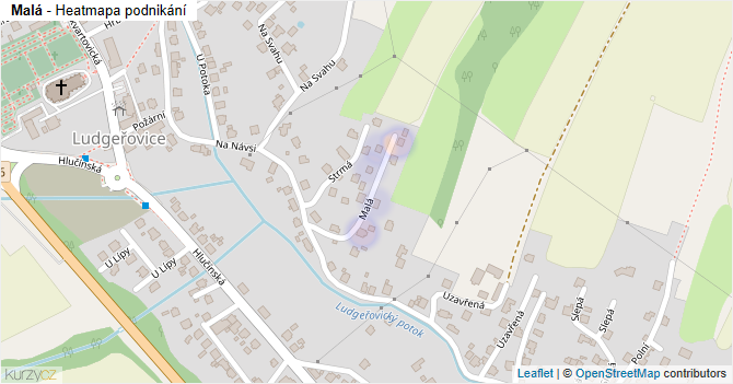 Malá - mapa podnikání