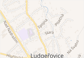 Pod Poštou v obci Ludgeřovice - mapa ulice