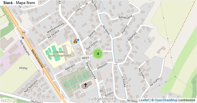 Stará - mapa firem