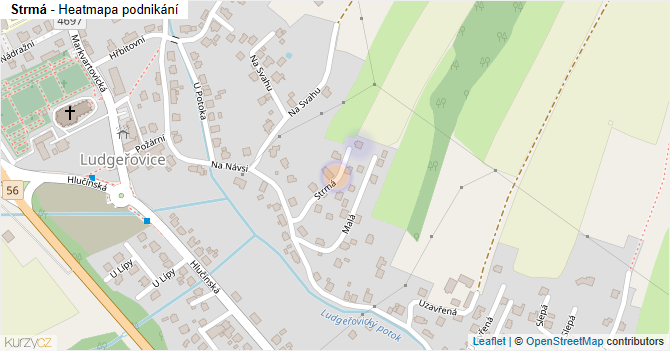 Strmá - mapa podnikání