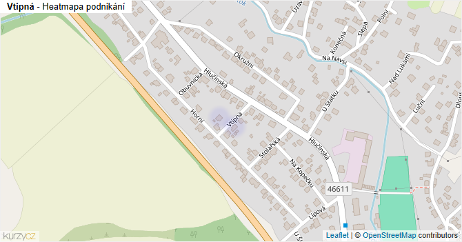 Vtipná - mapa podnikání