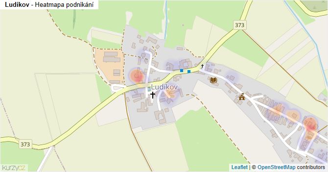 Ludíkov - mapa podnikání