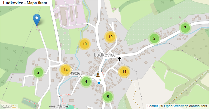 Ludkovice - mapa firem