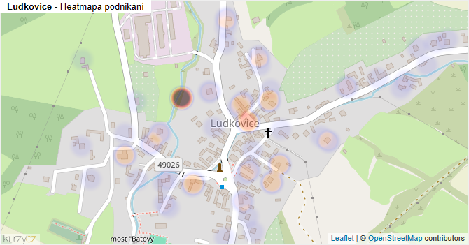 Ludkovice - mapa podnikání