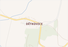 Dětkovice v obci Ludmírov - mapa části obce