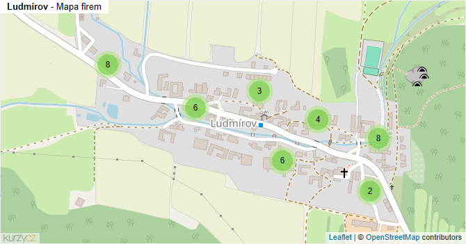 Ludmírov - mapa firem