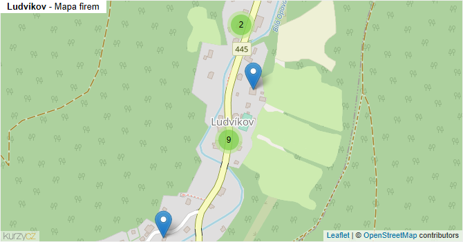 Ludvíkov - mapa firem