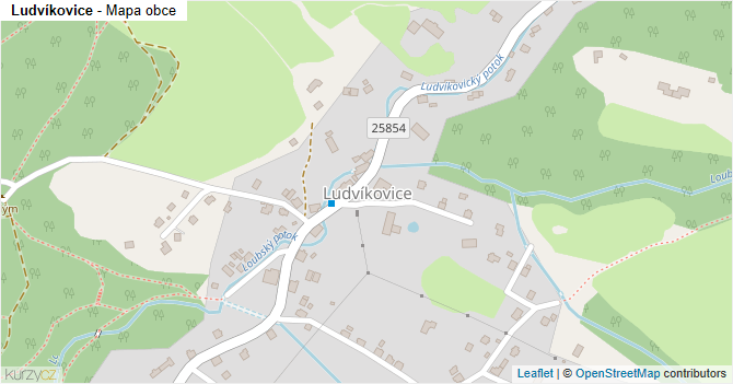 Ludvíkovice - mapa obce