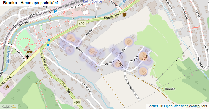 Branka - mapa podnikání