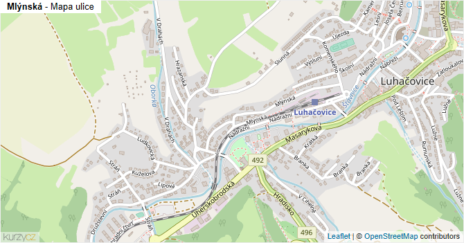 Mlýnská - mapa ulice