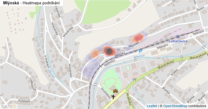 Mlýnská - mapa podnikání