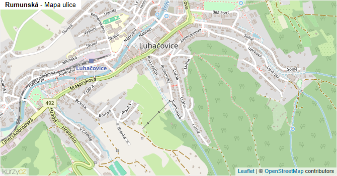 Rumunská - mapa ulice