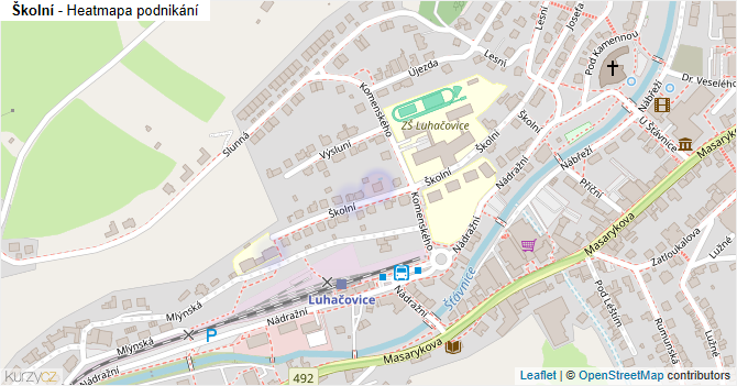 Školní - mapa podnikání