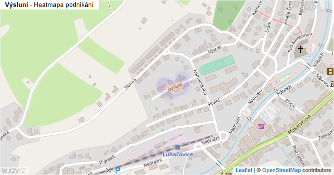 Výsluní - mapa podnikání