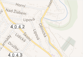 Dělnická v obci Luka nad Jihlavou - mapa ulice