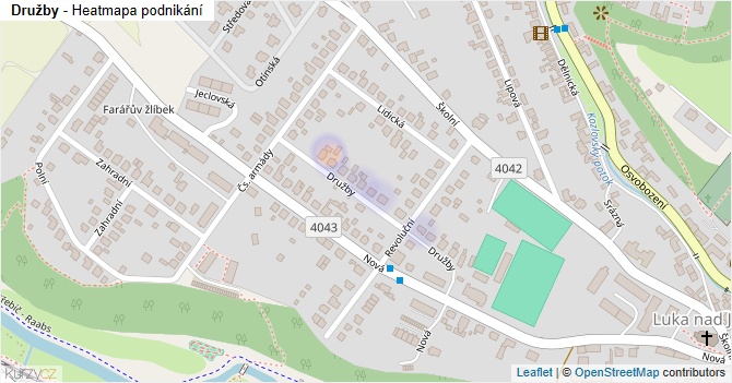 Družby - mapa podnikání