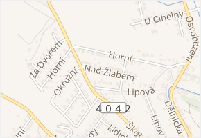 Nad Žlabem v obci Luka nad Jihlavou - mapa ulice