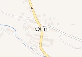 Otín v obci Luka nad Jihlavou - mapa části obce