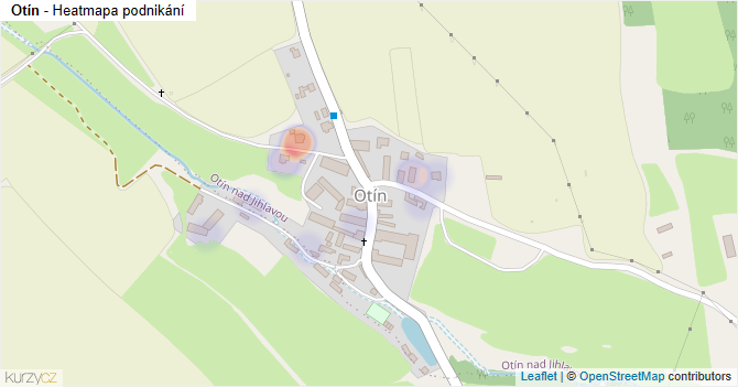 Otín - mapa podnikání