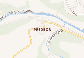 Předboř v obci Luka nad Jihlavou - mapa části obce