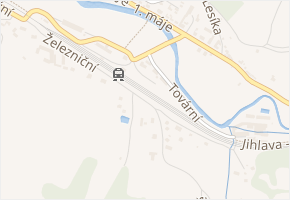 Železniční v obci Luka nad Jihlavou - mapa ulice