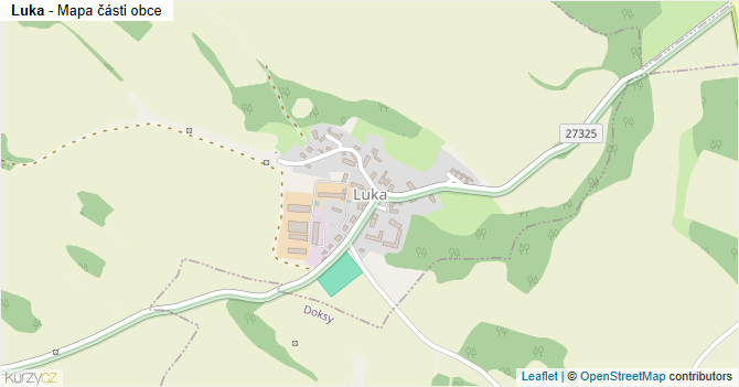 Luka - mapa části obce