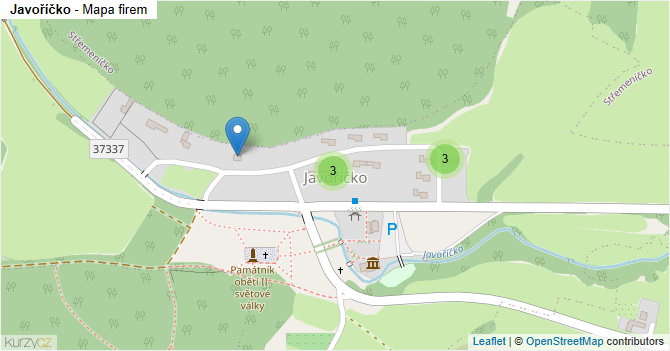Javoříčko - mapa firem