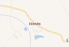 Černín v obci Lukavec u Hořic - mapa části obce