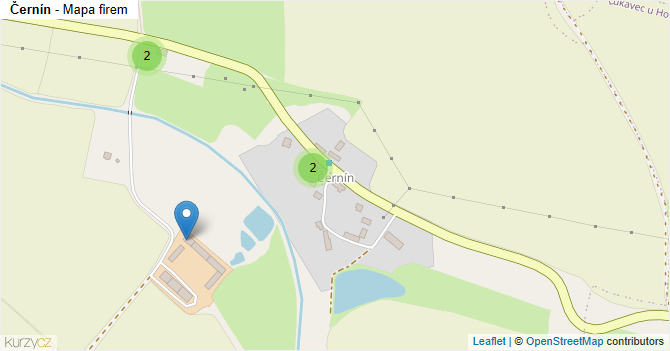 Černín - mapa firem