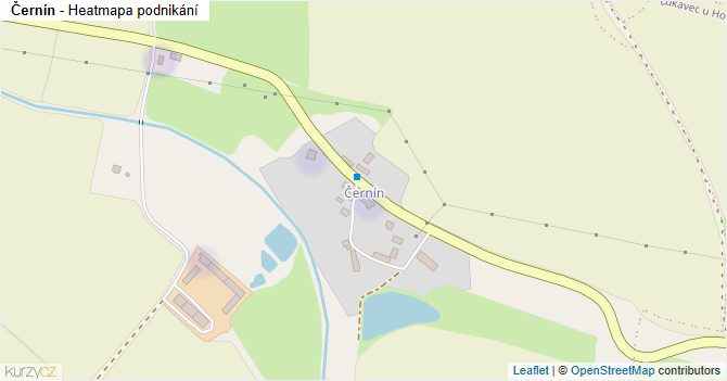 Černín - mapa podnikání