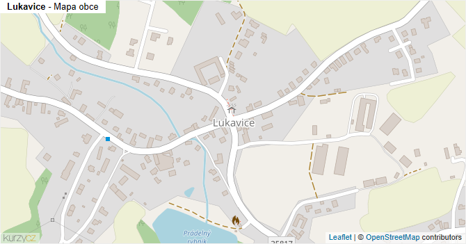 Lukavice - mapa obce