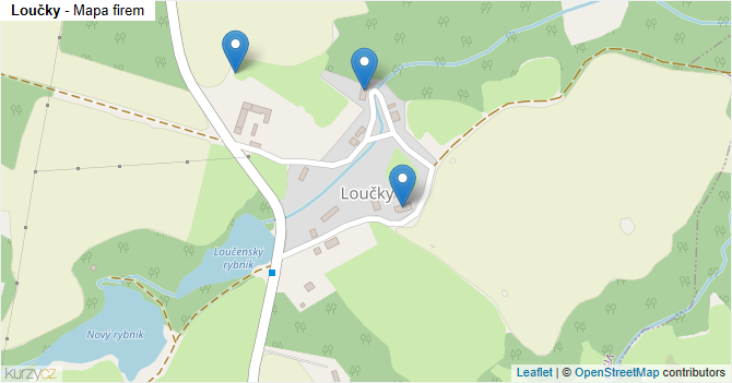 Loučky - mapa firem