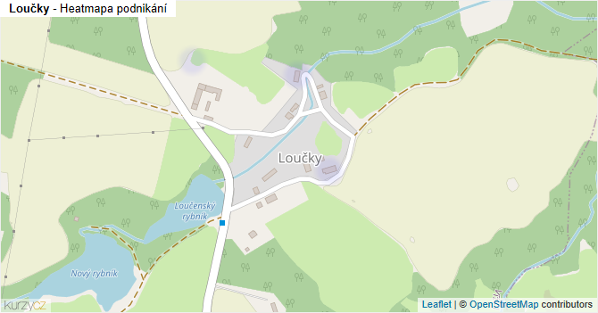 Loučky - mapa podnikání