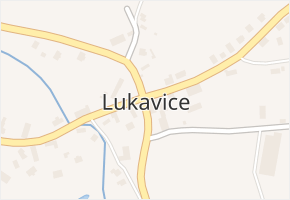Lukavice v obci Lukavice - mapa části obce