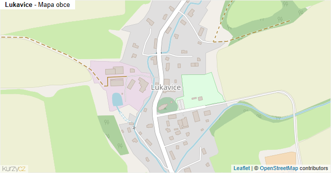 Lukavice - mapa obce